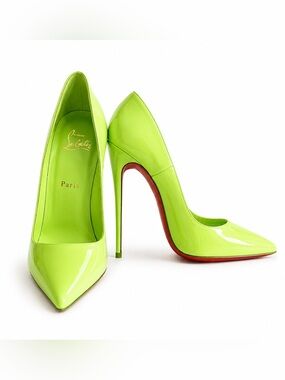 Christian Louboutin Bright Green Patent So Kate
